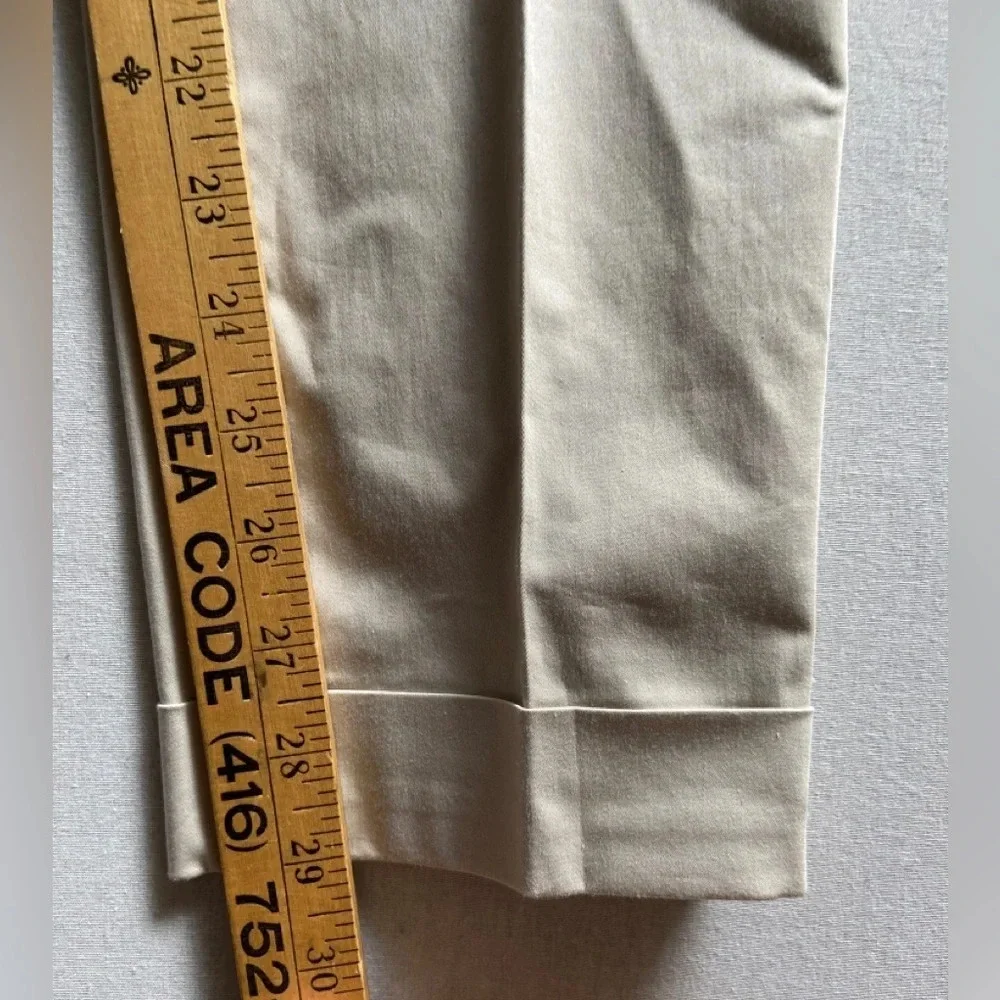 Peserico Cream Cropped Ankle Pants NWOT condition 100% cotton - Picture 13 of 14